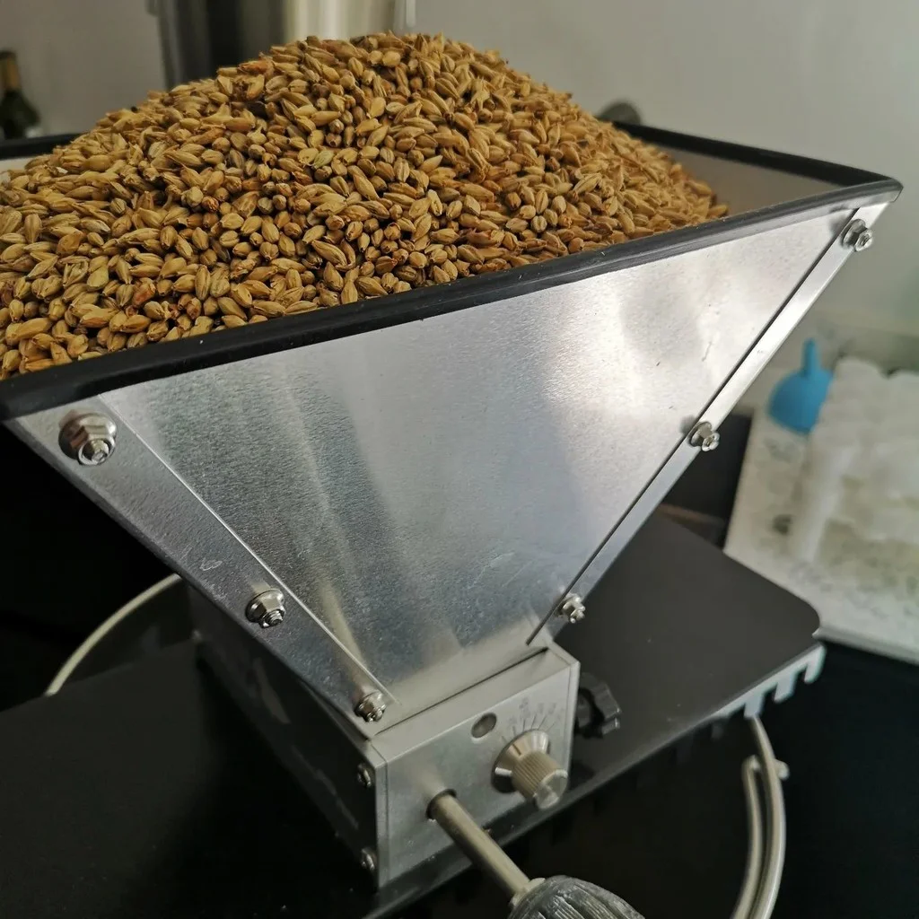 Picture 3: Mill crushing malted grains